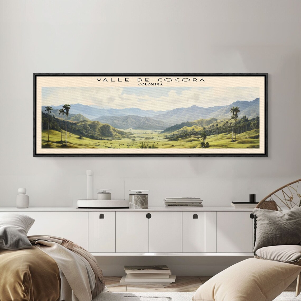 Valle De Cocora Colombia Travel Poster, Panoramic View - Image 4
