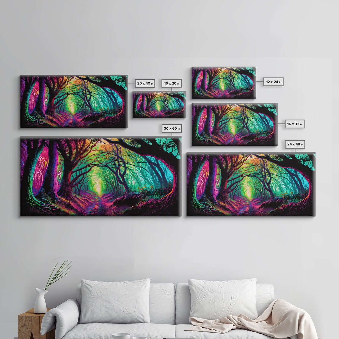 Secret Grove Fantasy Art Forest Landscape Print - Image 2