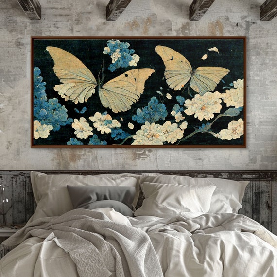 Butterfly Part Beautiful Butterfly Wall Art Wall Art For Girls Living Room Art Guest Room Art