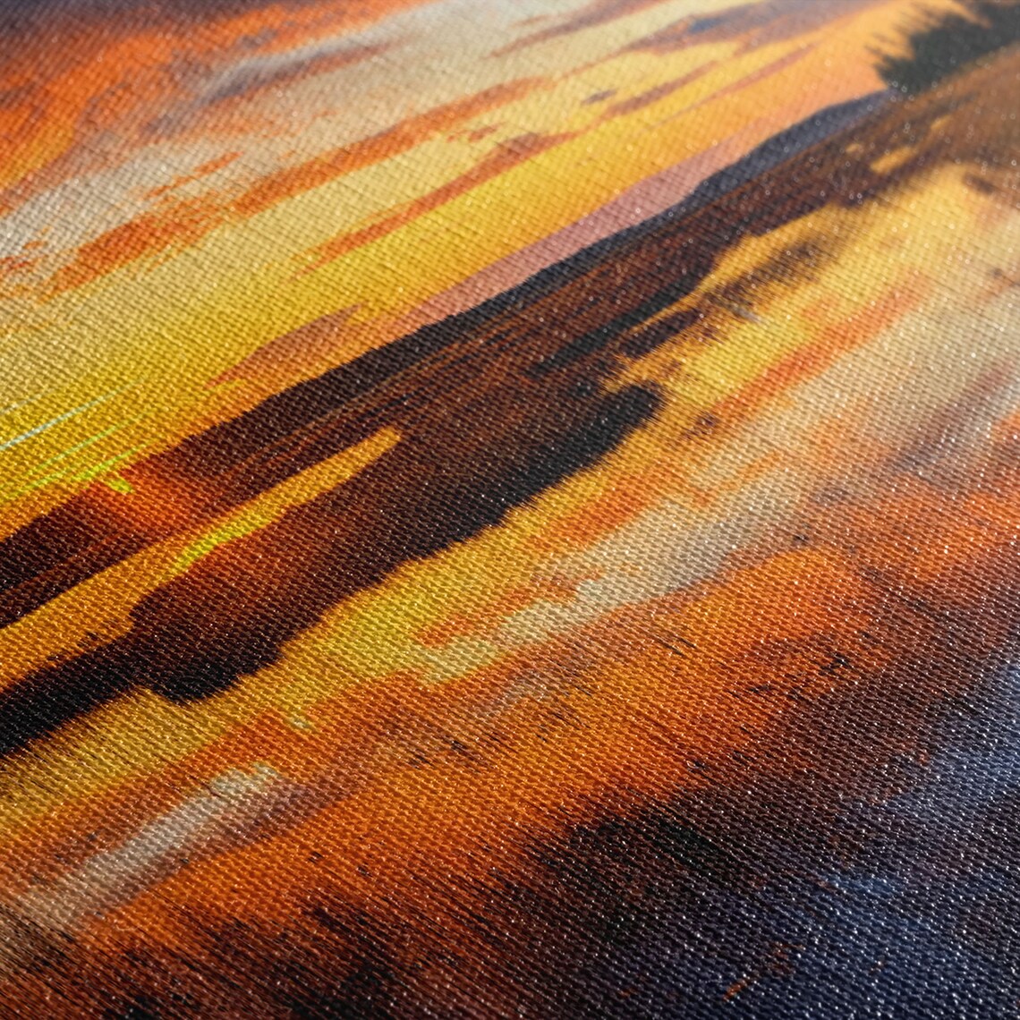 Everglades National Park Sunset Marshland Water Reflection Panoramic Poster - Image 2