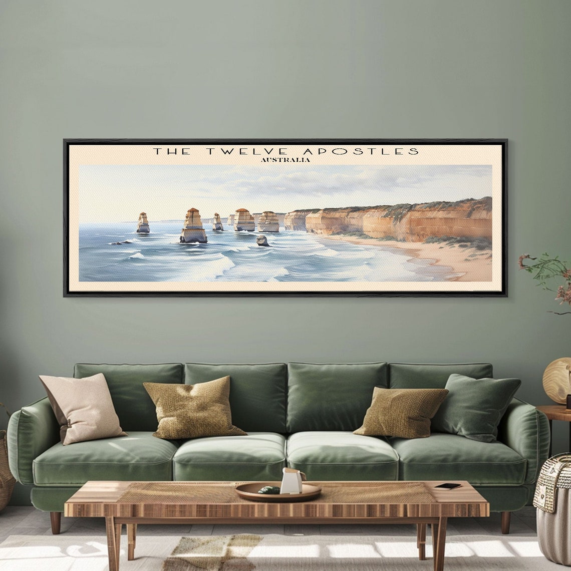 Twelve Apostles Australia Limestone Sea Stacks Cliffs Travel Poster - Image 2