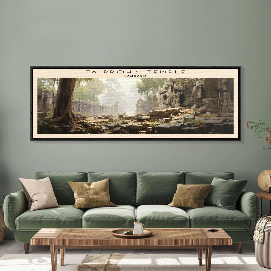 Ta Prohm Temple Cambodia Jungle Ruins Ancient Roots Travel Poster - Image 5