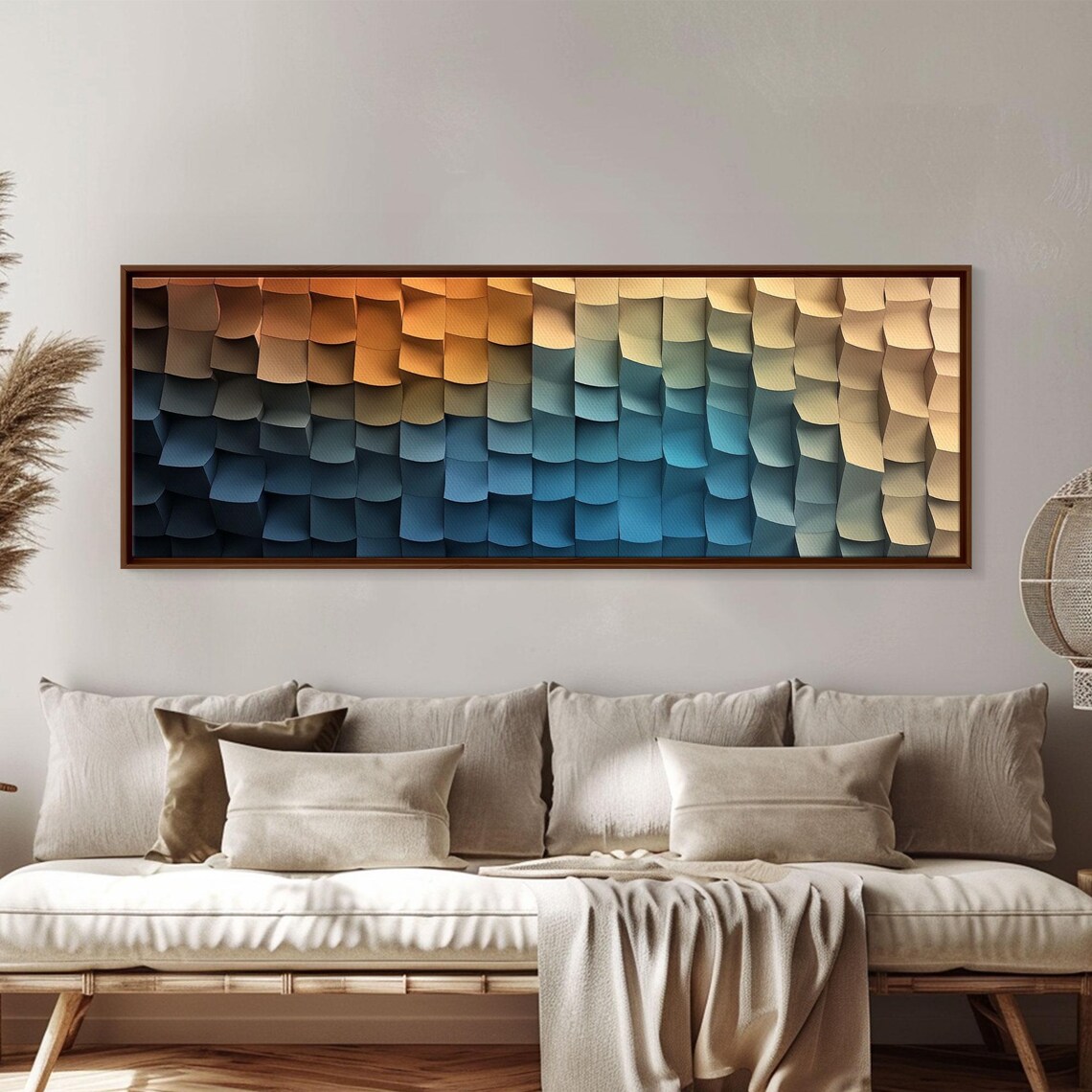 Abstract Art Coastal Cubism, Geometric Decor - Image 5