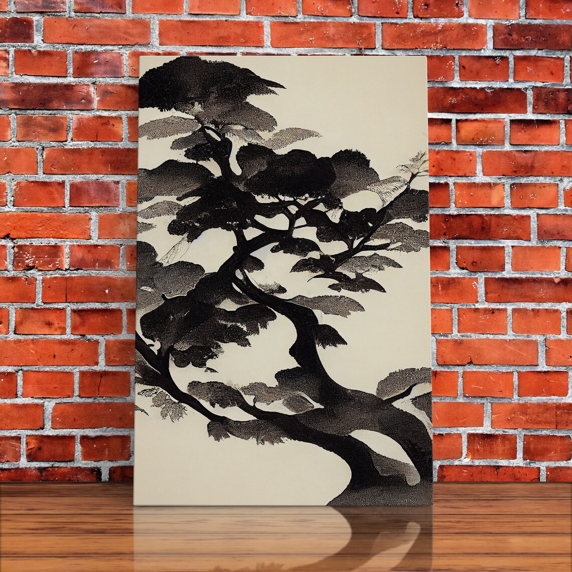 Black and White Japanese Maple Tree Wall Art Print - Image 5