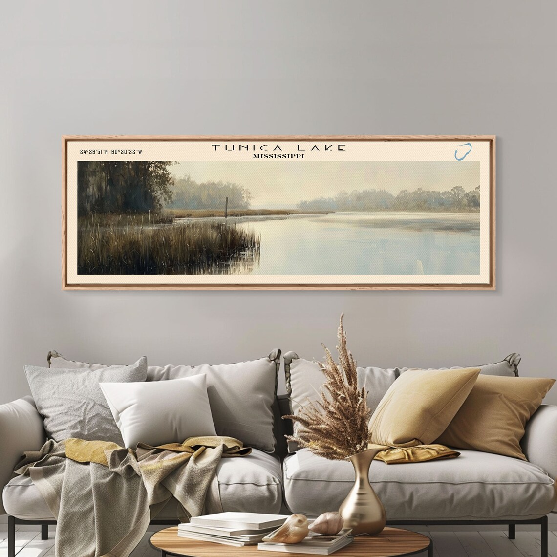 Tunica Lake Mississippi Travel Poster, Lake House Decor - Image 5