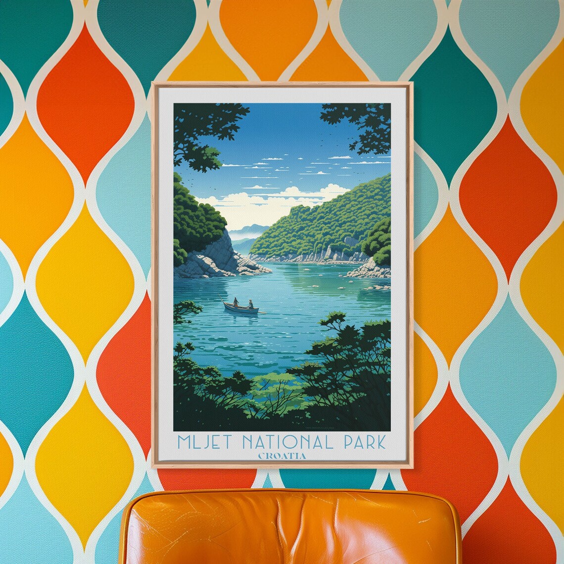 Mljet National Park Croatia Turquoise Lake Forest Island Poster - Image 4
