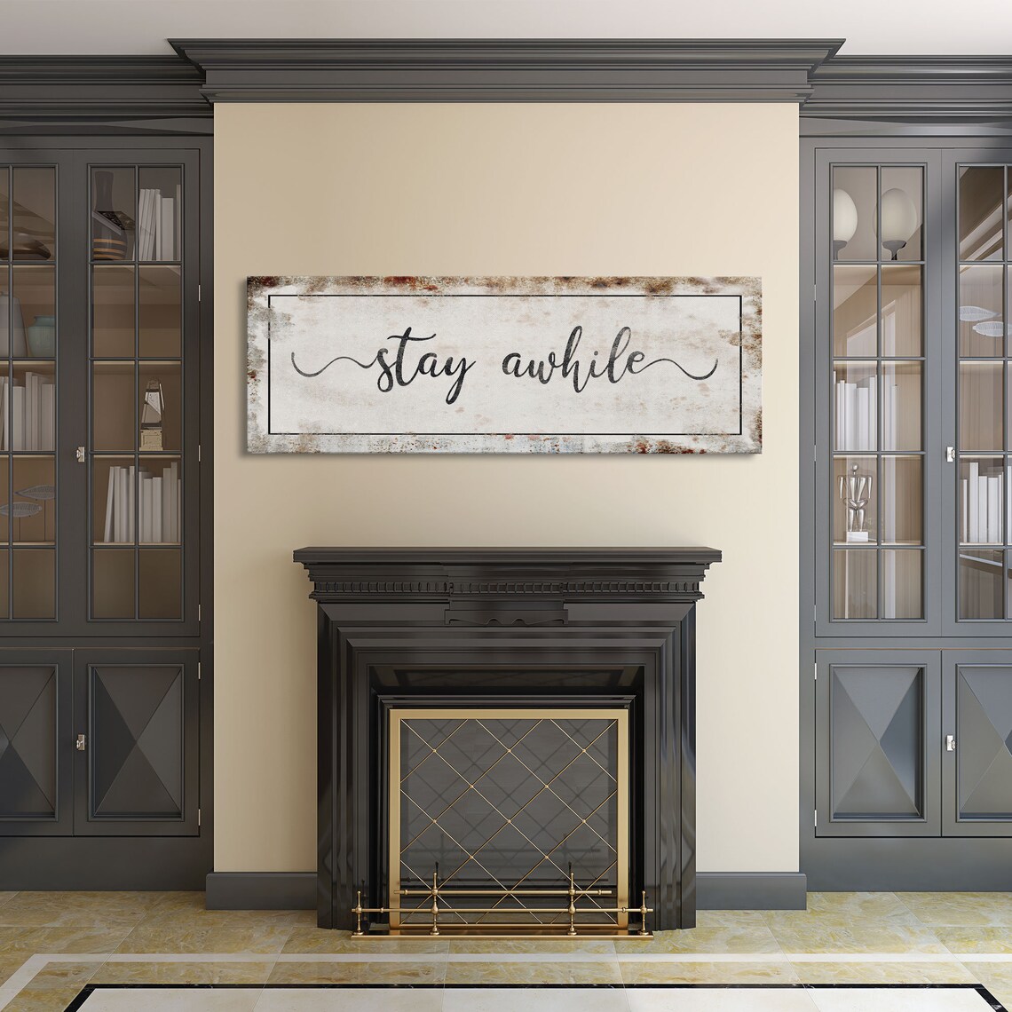 Stay Awhile Art Print, Living Room Wall Decor - Image 6