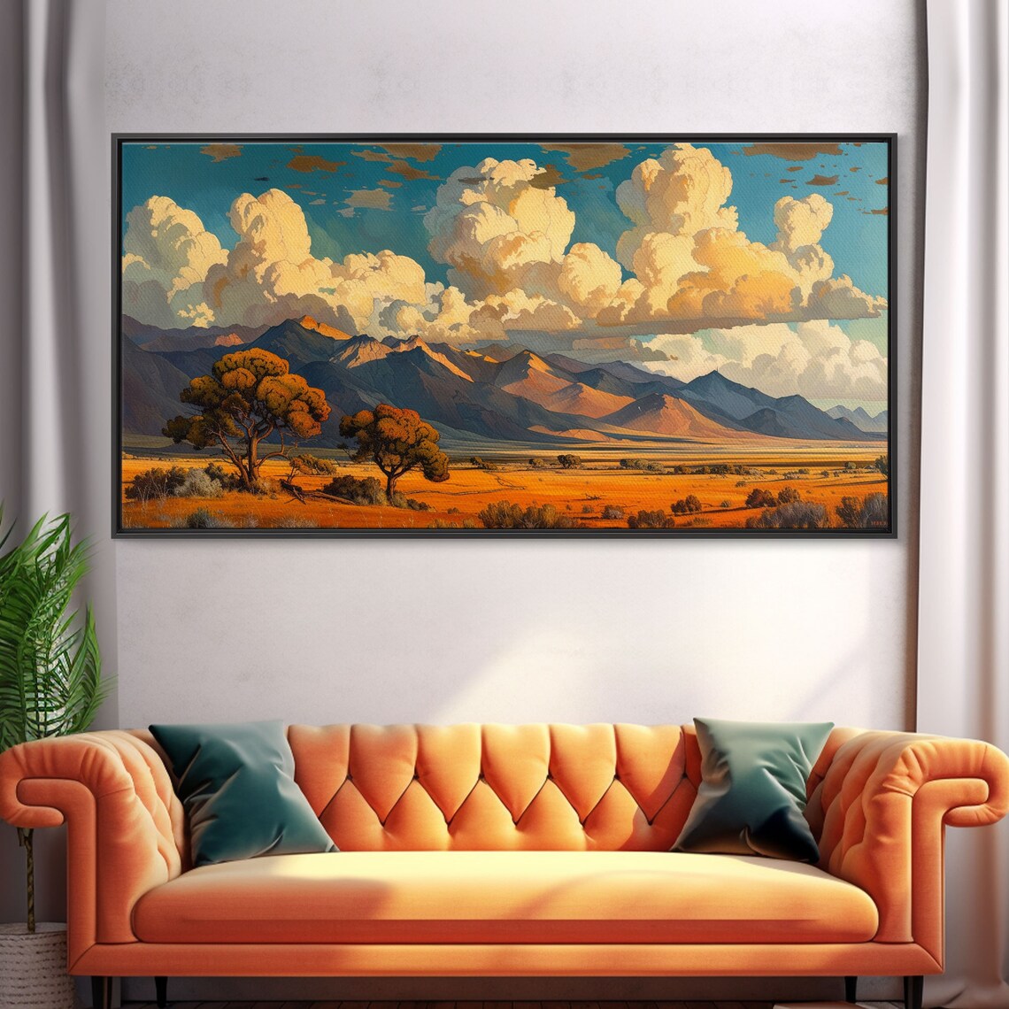 Watercolor Desert Landscape, Minimalist Art Print - Image 5