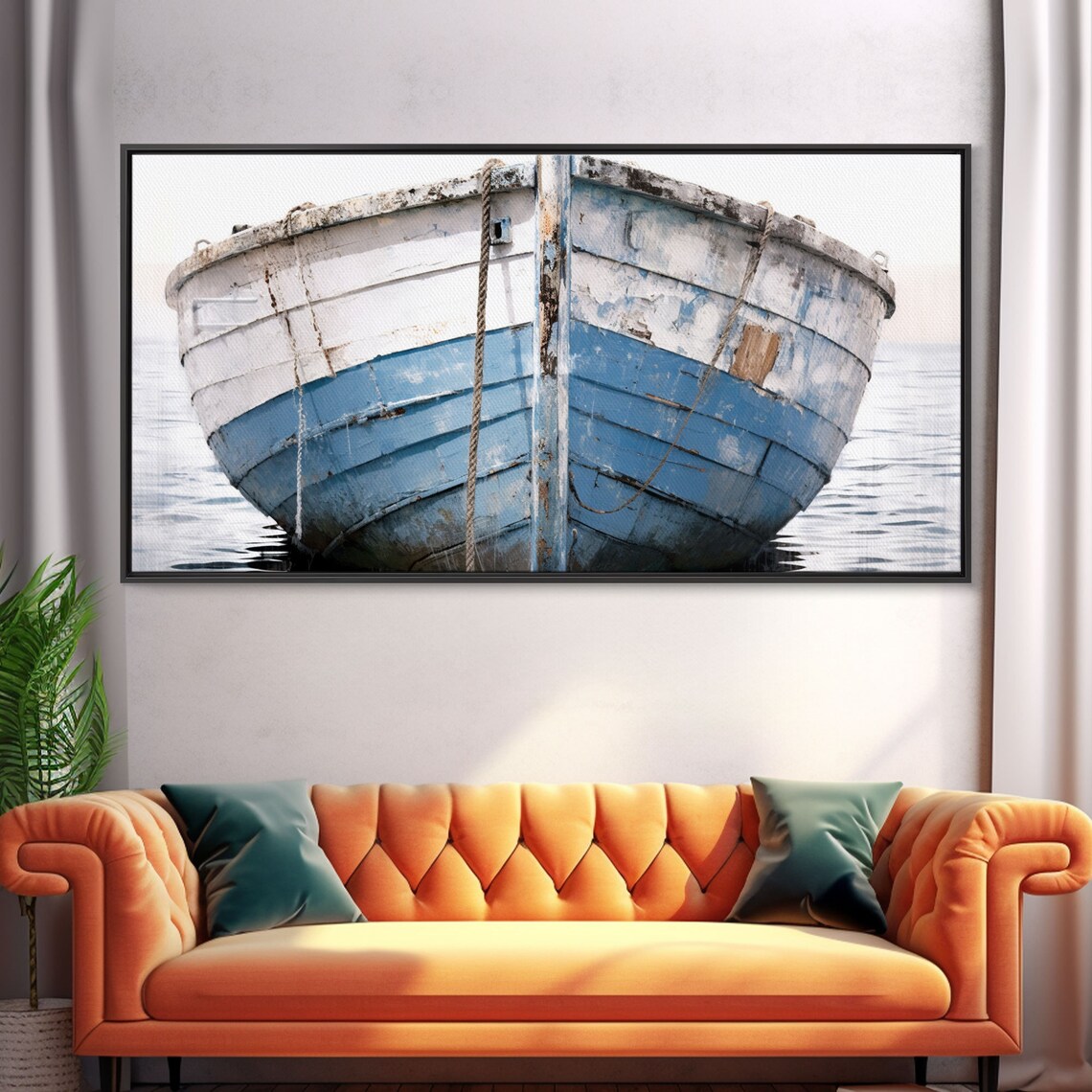 Old Wooden Ship, Boho Nautical Wall Art Print - Image 3