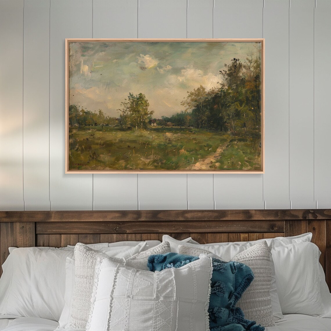 Slightly Scorched Vintage Landscape Art Print - Image 3