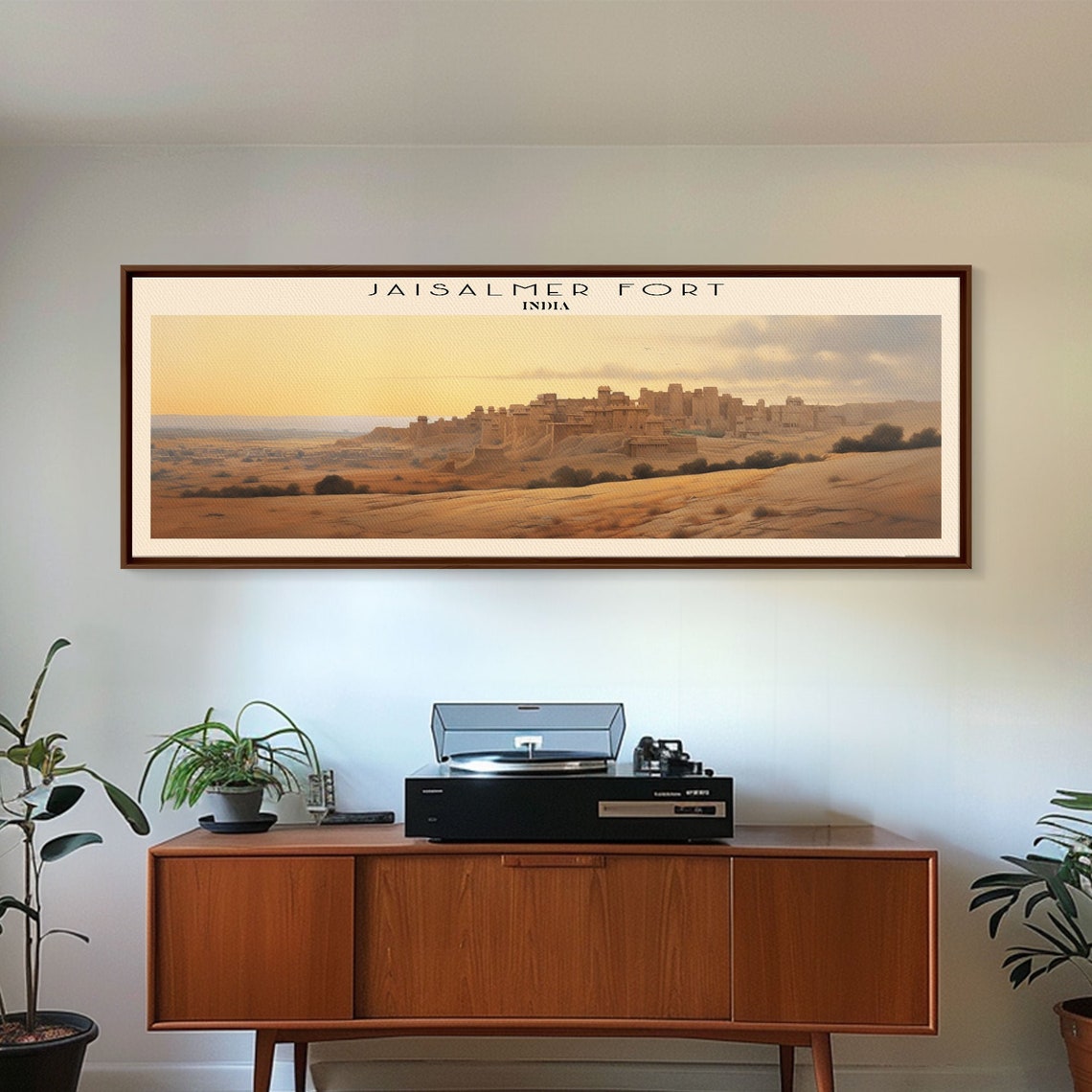 Jaisalmer Fort India Golden Desert Fort Sunset Panoramic Wall Poster - Image 2