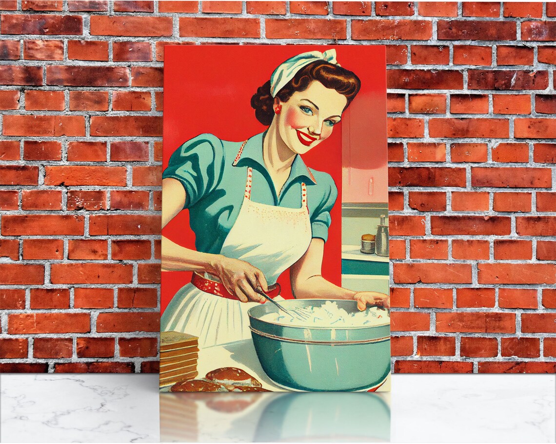 1950s Baking Advertisement, Retro Vintage MCM Print - Image 3