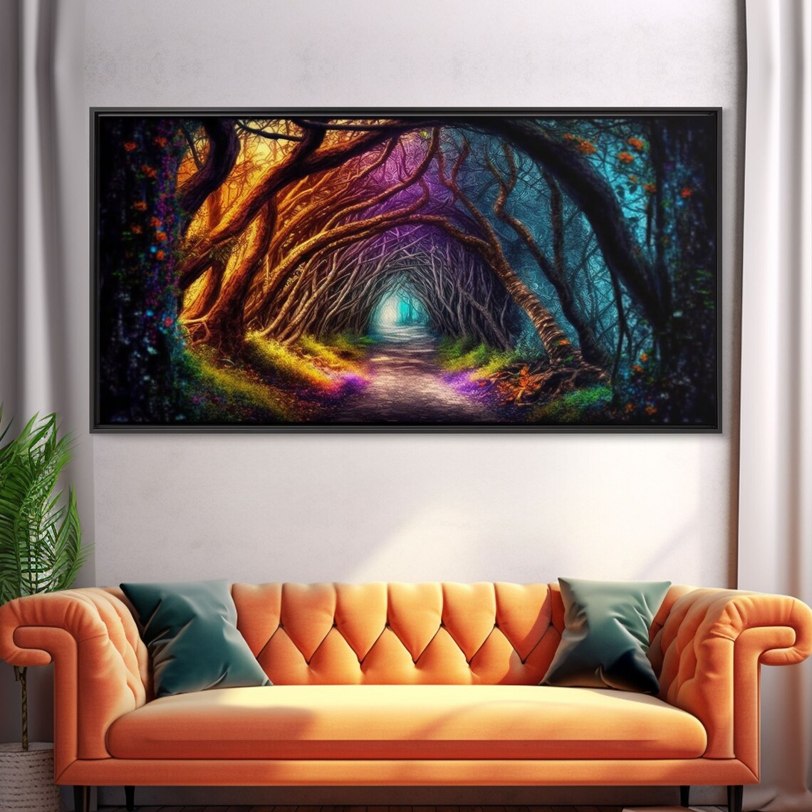 Secret Path Fantasy Forest Landscape Art Print - Image 5