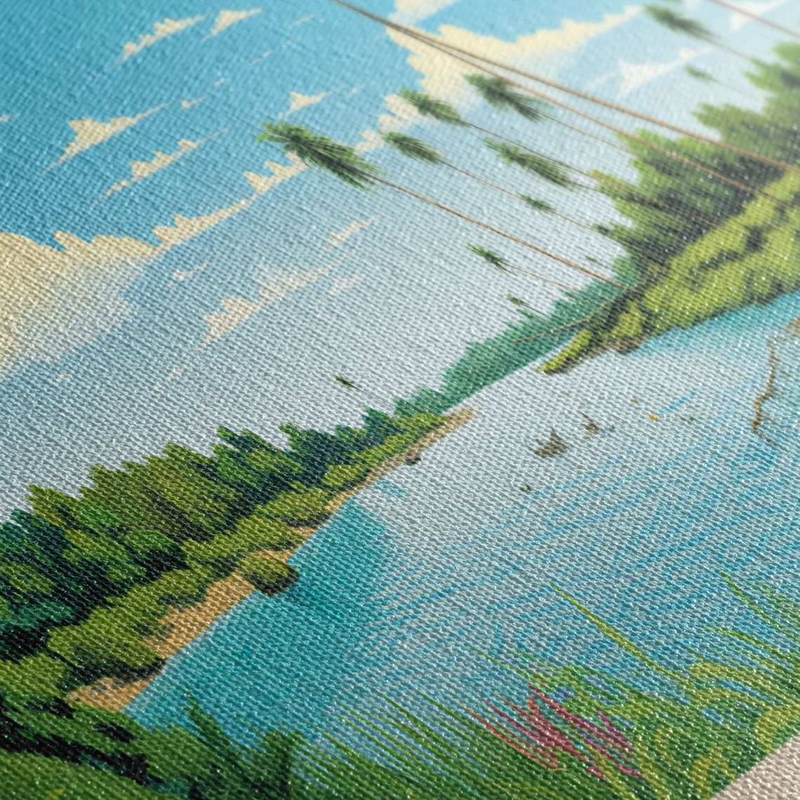 Biscayne National Park Florida Tropical Lagoon Panoramic Travel Poster - Image 2