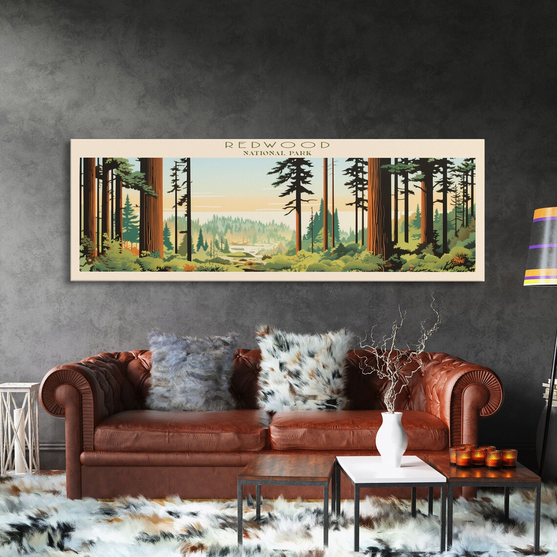 Redwood National Park California Towering Forest Giants Travel Poster - Image 3