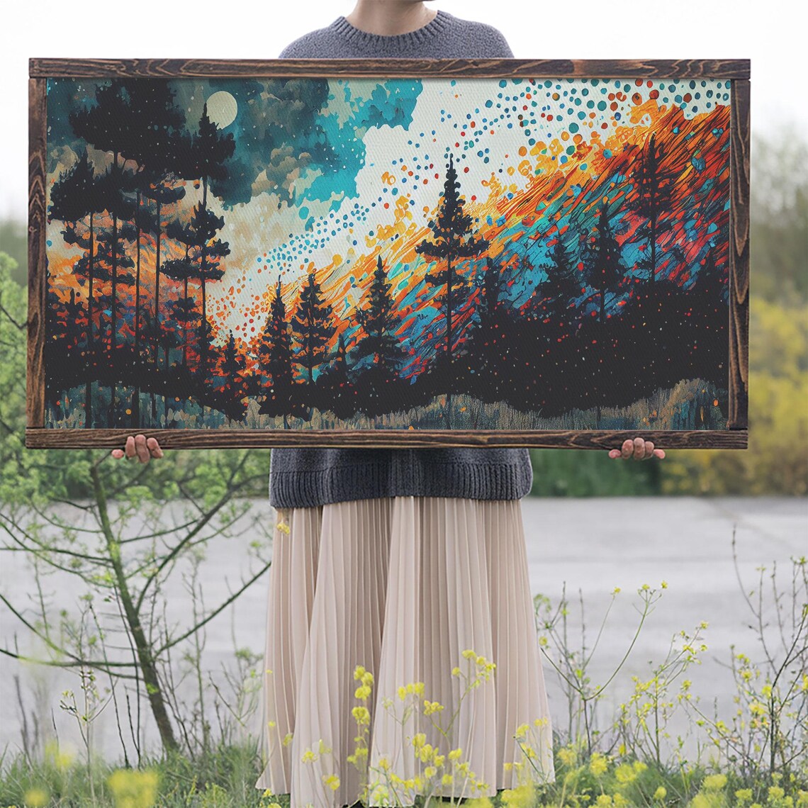 Crystal Pine Tree Art Print - Image 2