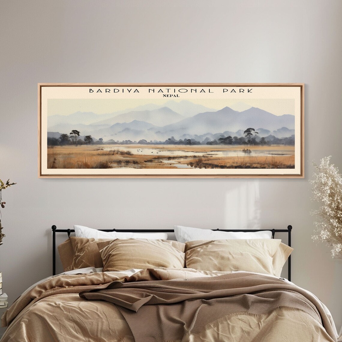 Bardiya National Park Nepal Misty Foothills River Grassland Travel Poster - Image 4