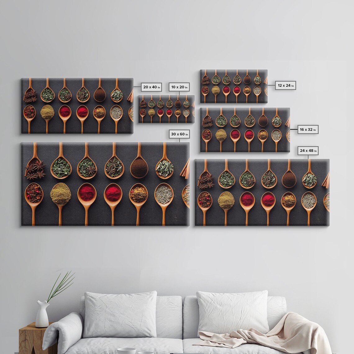 Herbs And Spices Modern Kitchen Wall Art Print - Image 2
