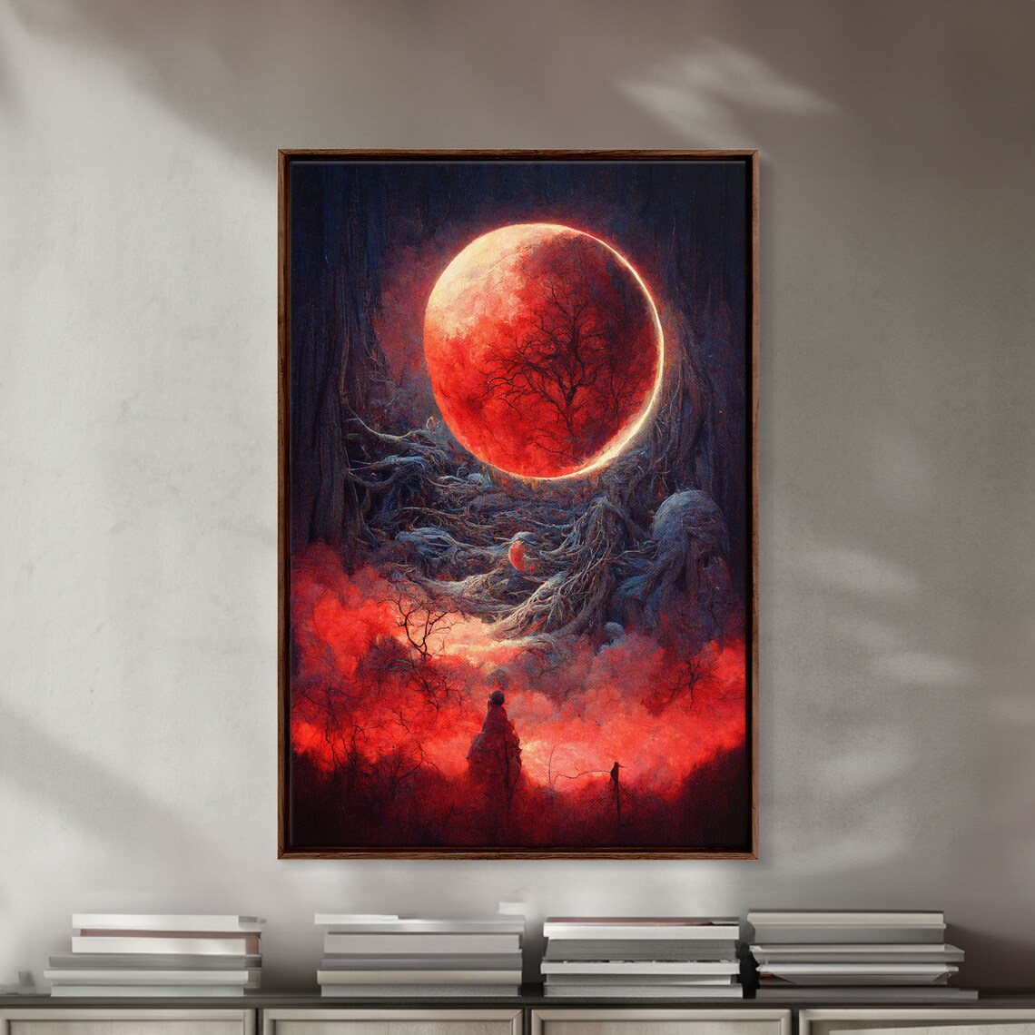 Blood Moon Halloween Cosmic Horror Poster Print - Image 6