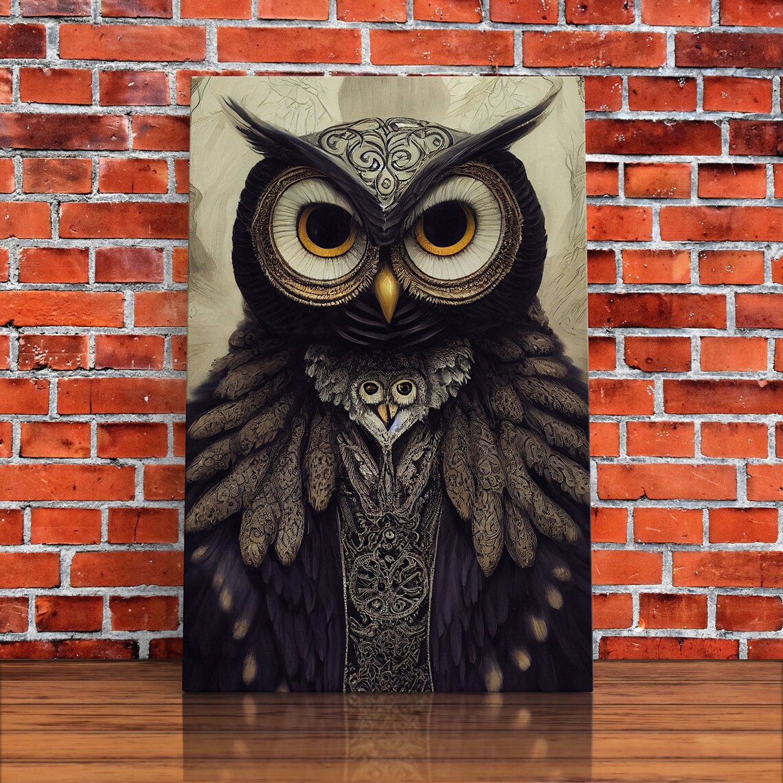 Portrait Of An Owl, Cool Animal Wall Art Print - Image 5