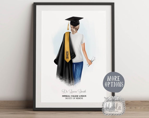 Custom Dentist Print Personalised Dentist Graduation Gift Future Dentist Gifts Phd Gift Paramedic Nurse University Gift File