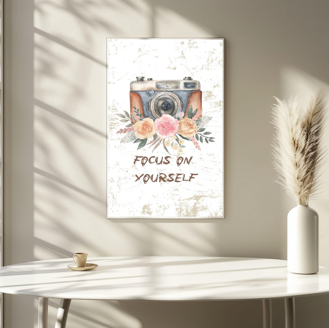 Vintage Camera Inspirational Quote, Minimalist Art Print - Image 3