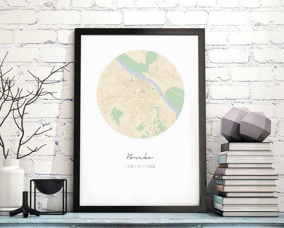 Brcko Bosnia Herzegovina Map Poster Wall Decor Design Modern Minimal Nordic Travel Bedroom Home Art Vintage Retro Dorm Nursery Housewarming