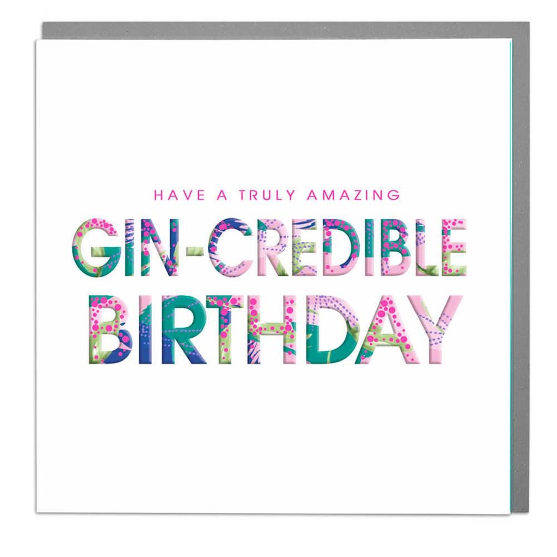 Gin Credible Birthday Card, Punty