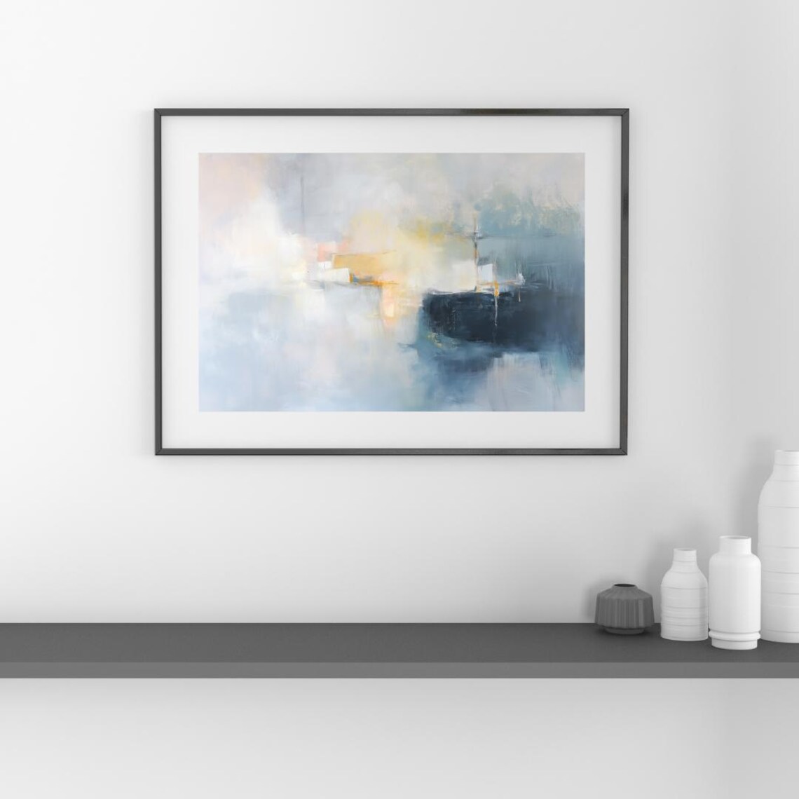 Soft Pastel Abstract Minimalist Modern Art Print - Image 5