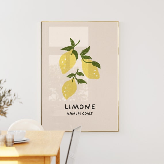 Limone Lemon Fruit Market Art Print