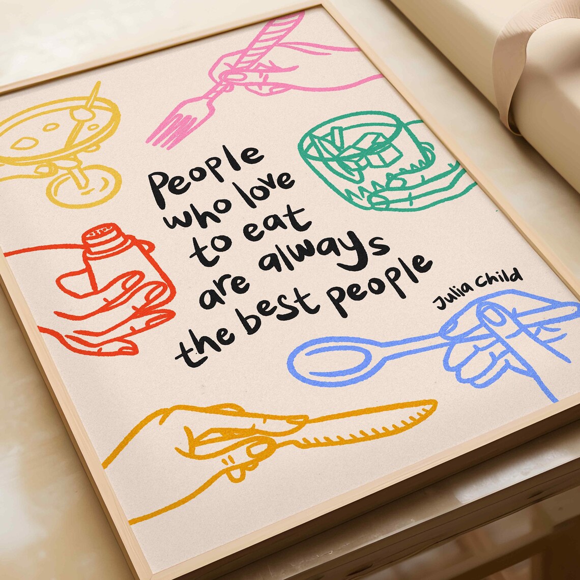 Julia Child Quote Poster, Funky Kitchen Sayings - Image 5