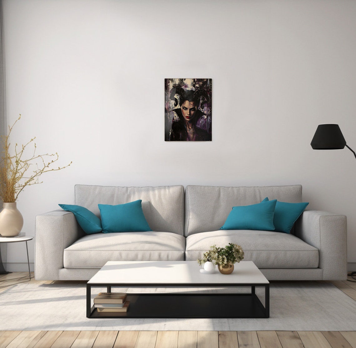 Sleeping Beauty Metal Poster Maleficent Wall Art 8x10 12x16 16x20 - Image 2
