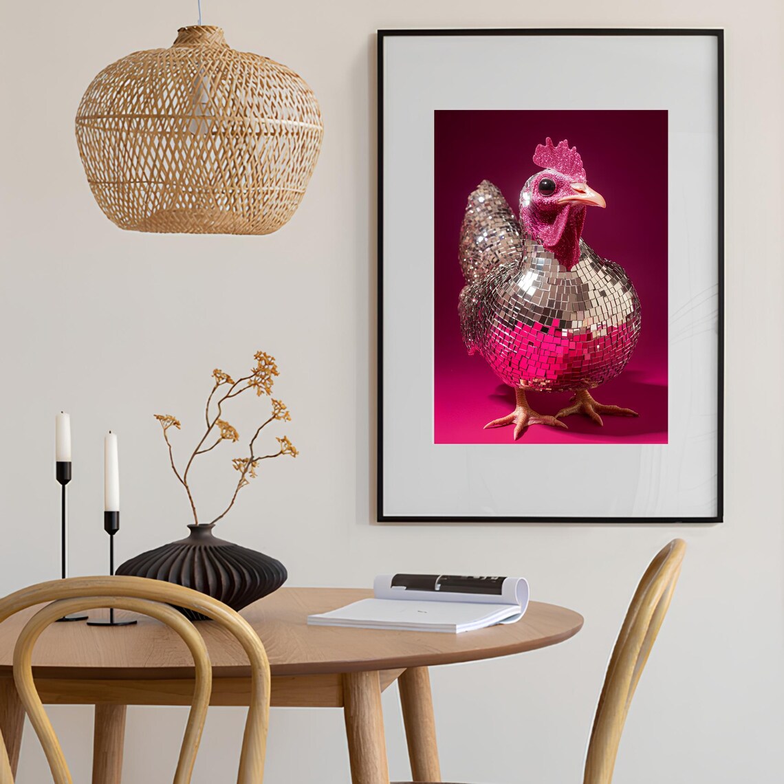 Disco Turkey Thanksgiving Party Art Print - Image 2