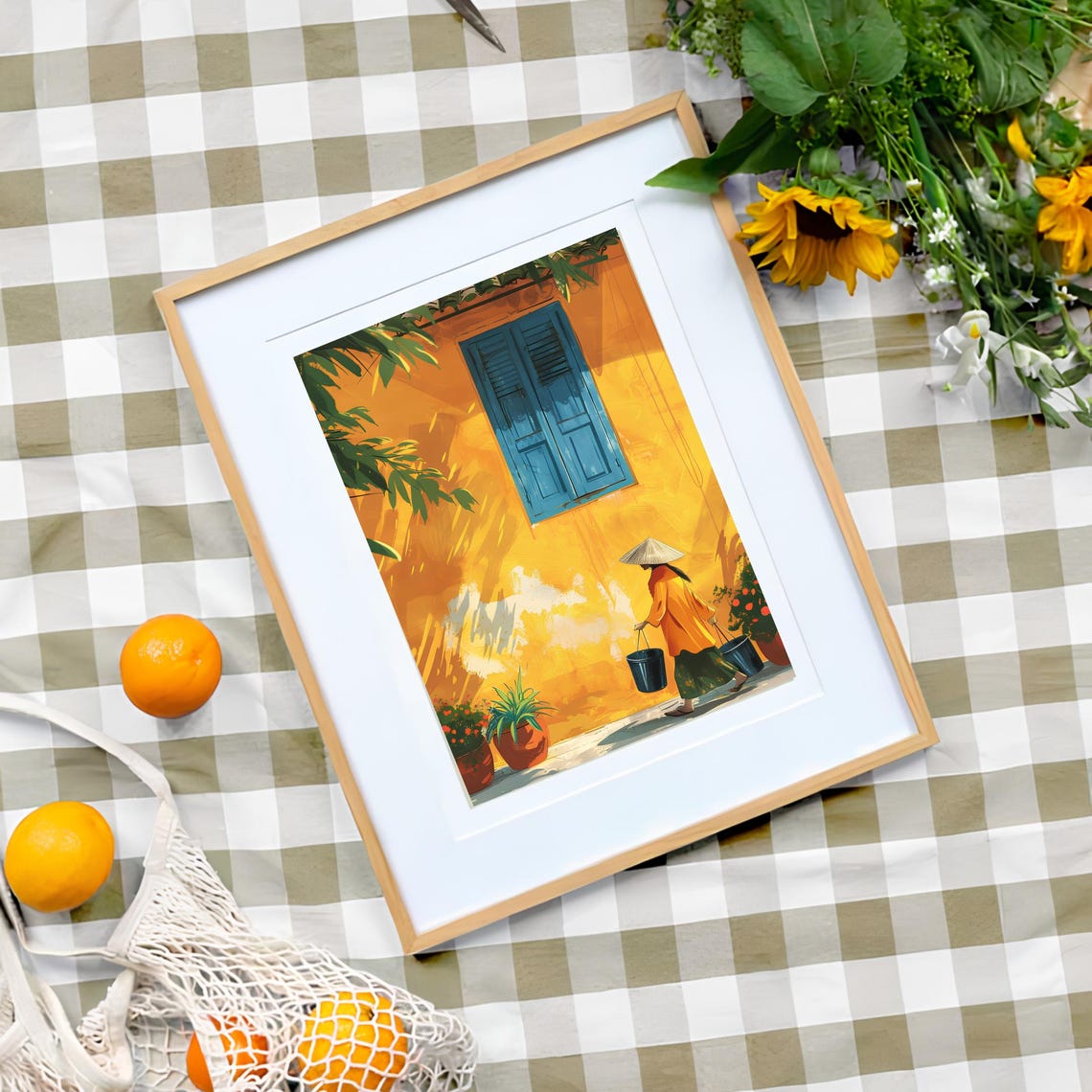 Hanoi Print Hanoi Illustration Vietnam Print Hanoi Poster Vietnam Travel Poster Hanoi Gift Vietnam Gift Travel Gallery Nursery Decor - Image 2