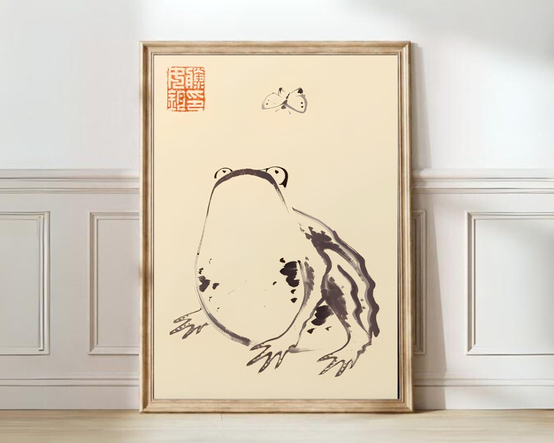 Frog Print, Matsumoto Hoji Vintage Animal Poster