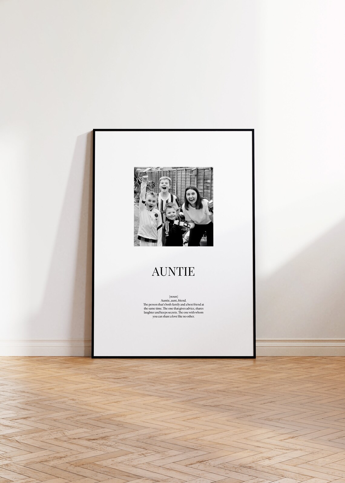 Personalized Auntie Definition Poster, Christmas Gift - Image 2