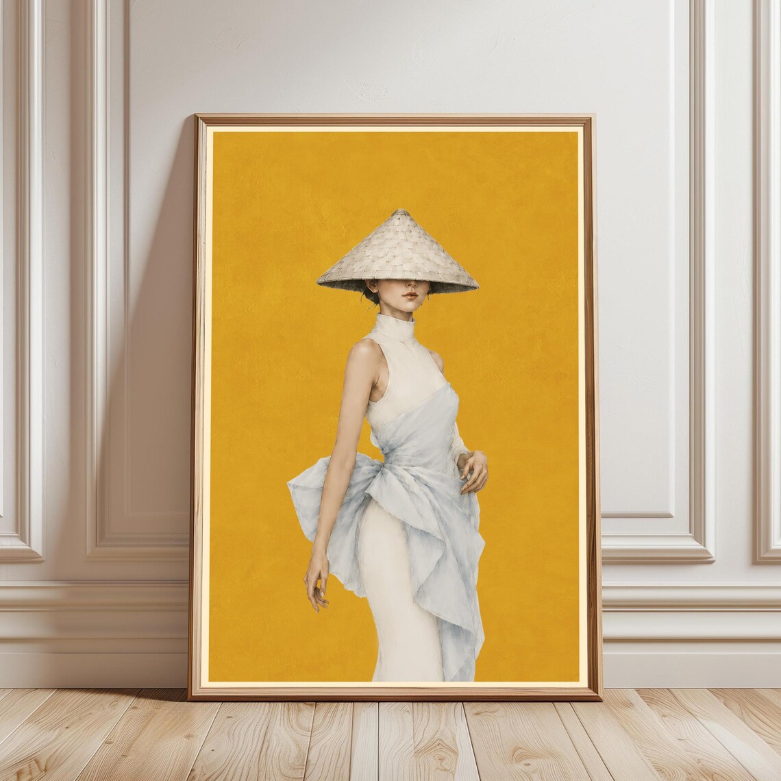 Asian Woman Fashion Poster, Editorial Room Decor