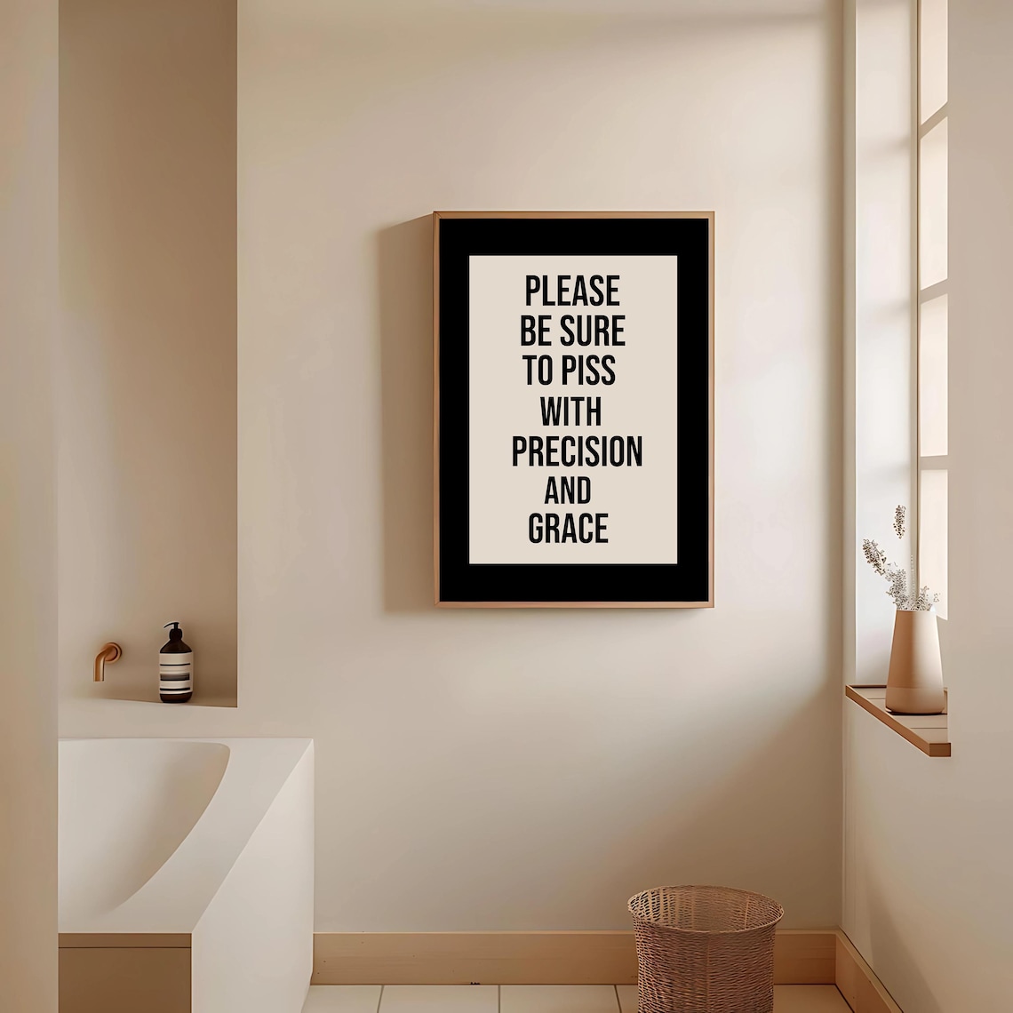 Please Piss With Precision And Grace, Funny Quote - Image 3
