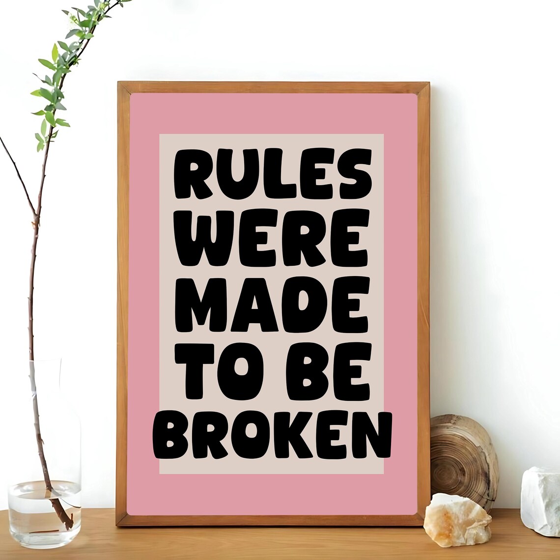 Rules Were Made To Be Broken Funny Typography - Image 3
