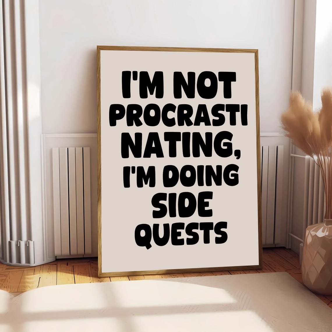 Im Not Procrastinating Art Print Funny Neutral Desk Decor Office Decor Home Office Wall Art Funny Quote Dorm Decor Study Print - Image 2