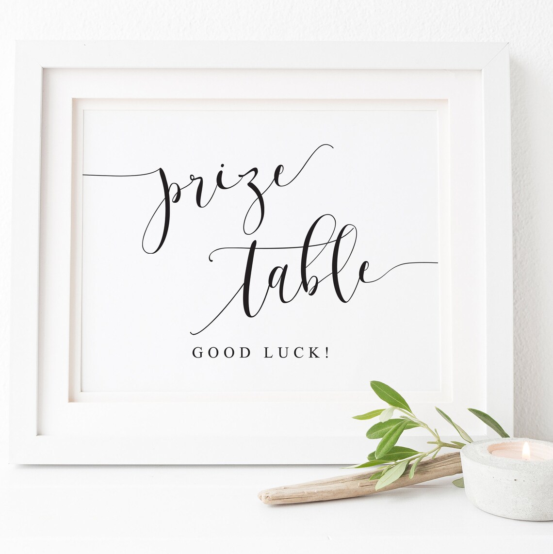 Prize Table Bridal Shower Sign, Wedding Decor