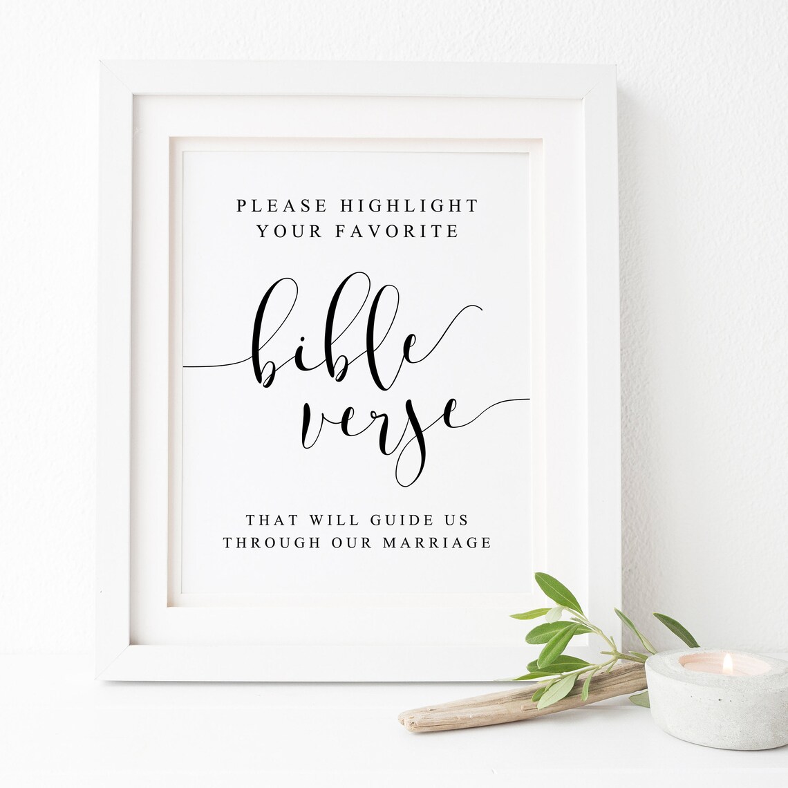 Favorite Bible Verse Sign, Wedding Scripture Art Print