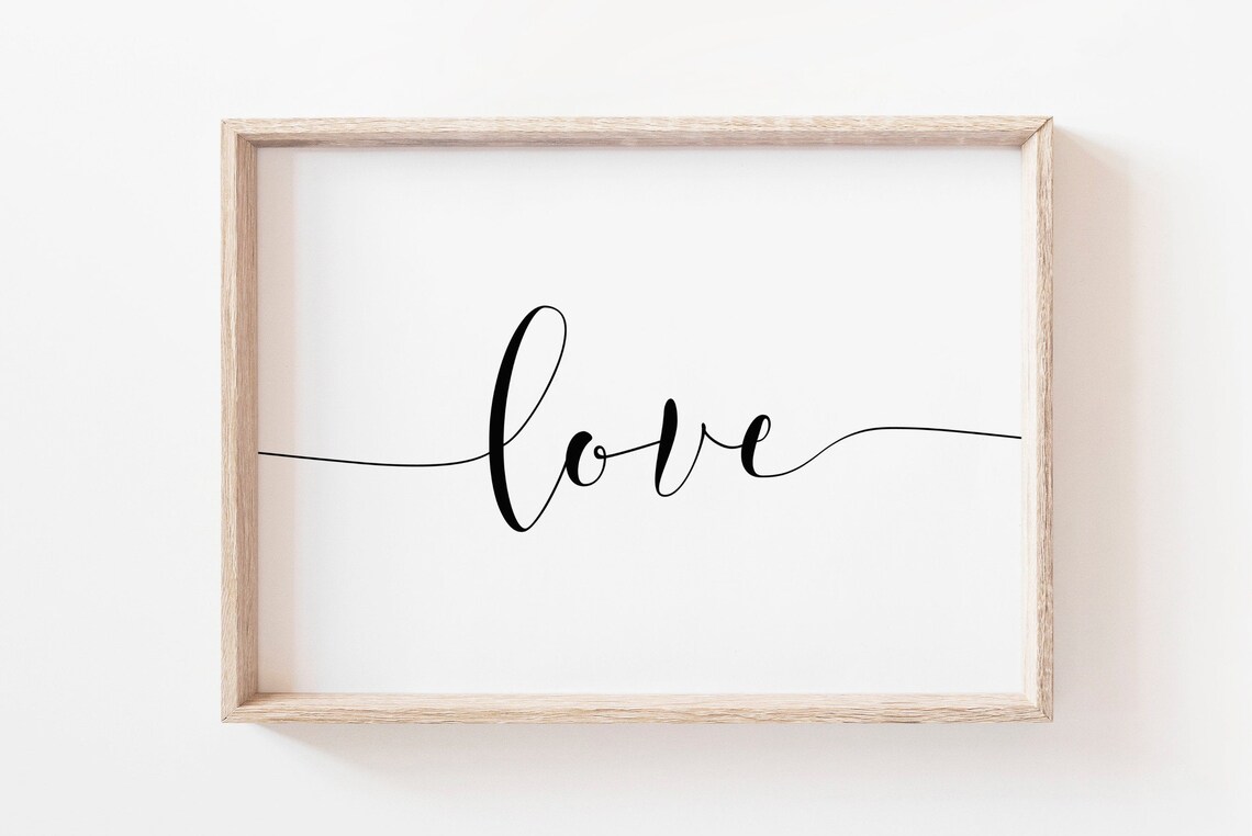 Love Art Love Wall Art Art Home Wall Art Love Art Print Nursery Prints Nursery Wall Art Love Quote Printslove Poster
