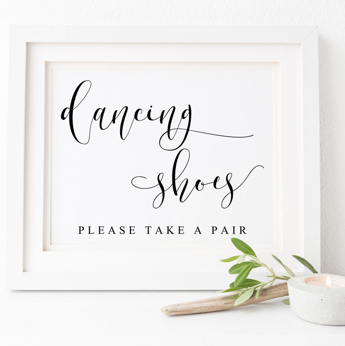 Dancing Shoes Wedding Sign, Valentine Love Art Print