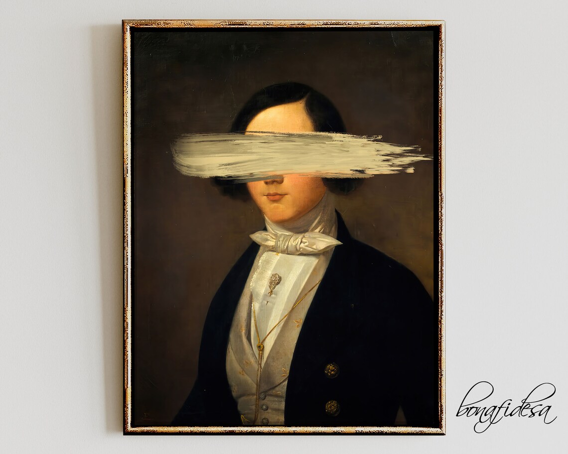 Arteclectic Vintage Portrait Art Print, Baroque Oil