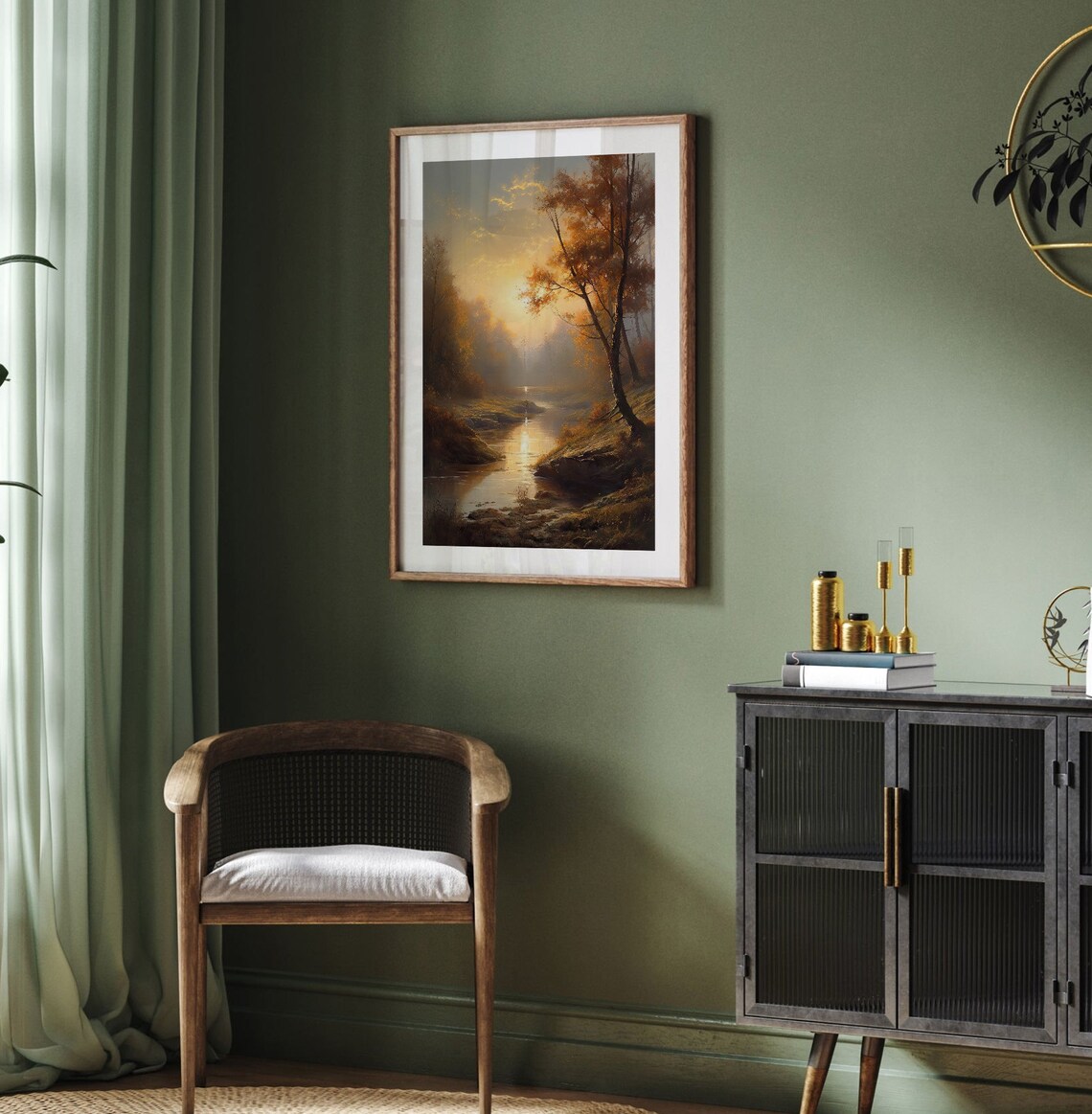 Captivating Landscape Painting, Realistic Fields And Forest - Image 4