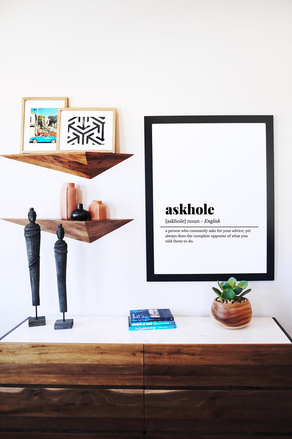 Askhole Funny Definition Poster Sarcastic Office Humor Wall Decor - Image 2
