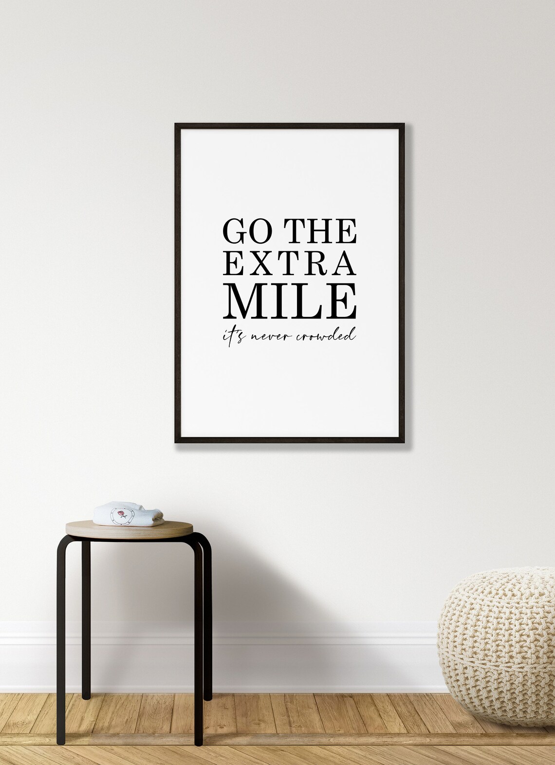 Go The Extra Mile Quote Print Motivational Success Office Wall Decor - Image 5