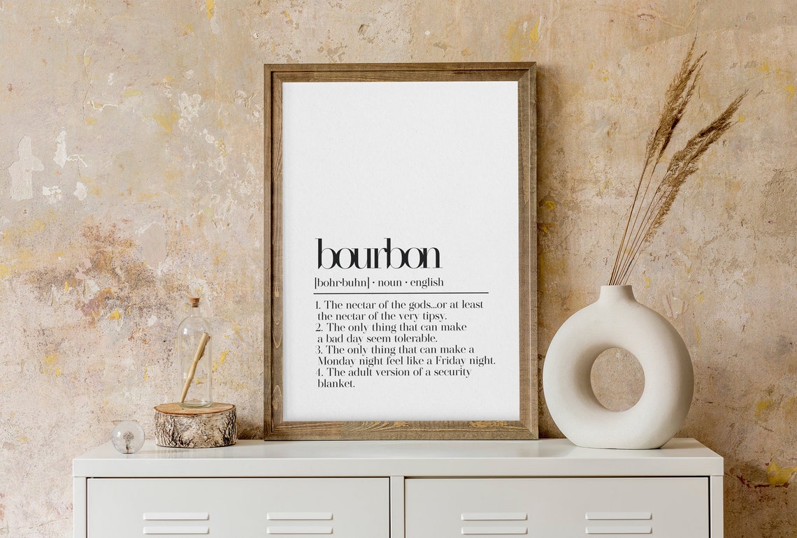 Bourbon Funny Dictionary Definition Nectar of the Gods Poster - Image 3