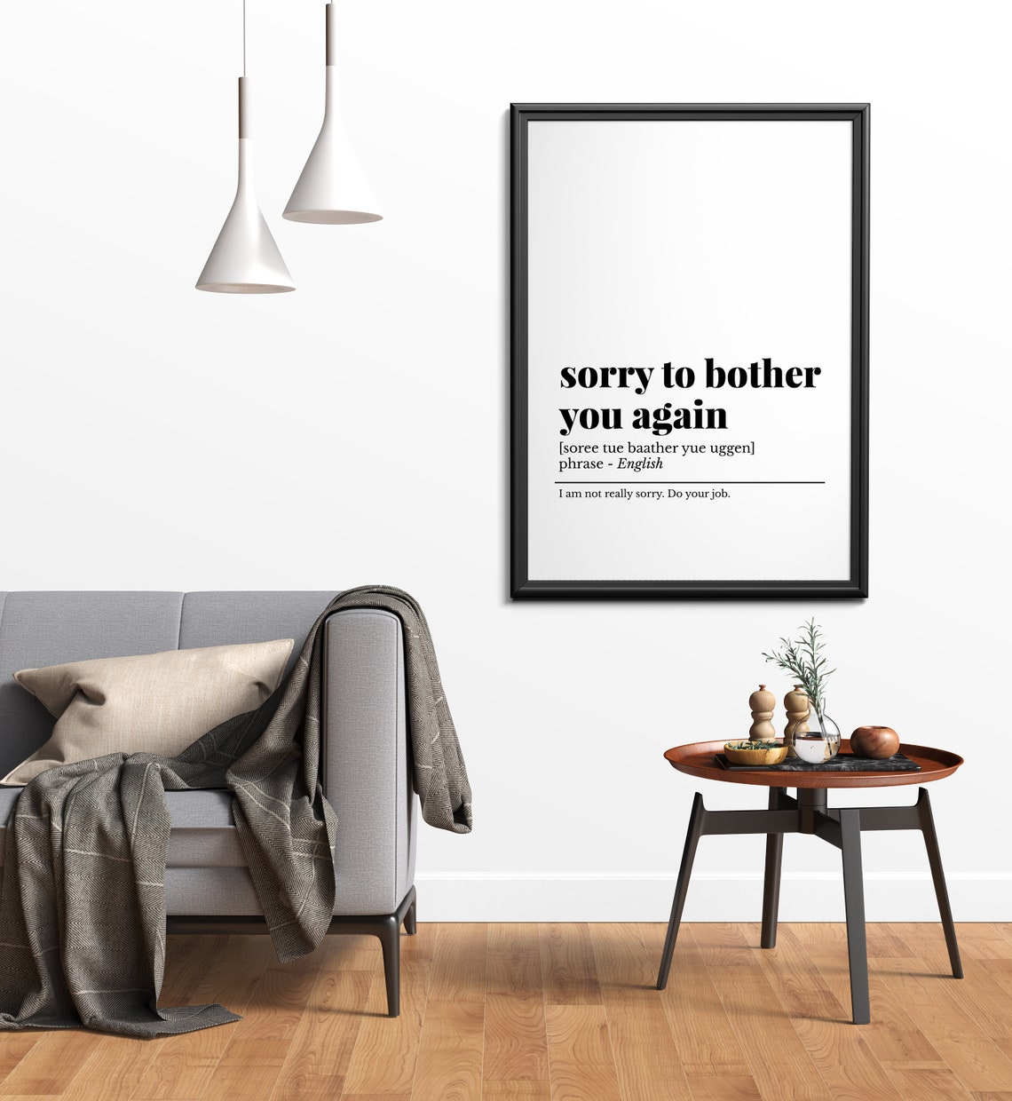 Sorry to Bother You Again Funny Definition Poster Office Wall Decor - Image 2